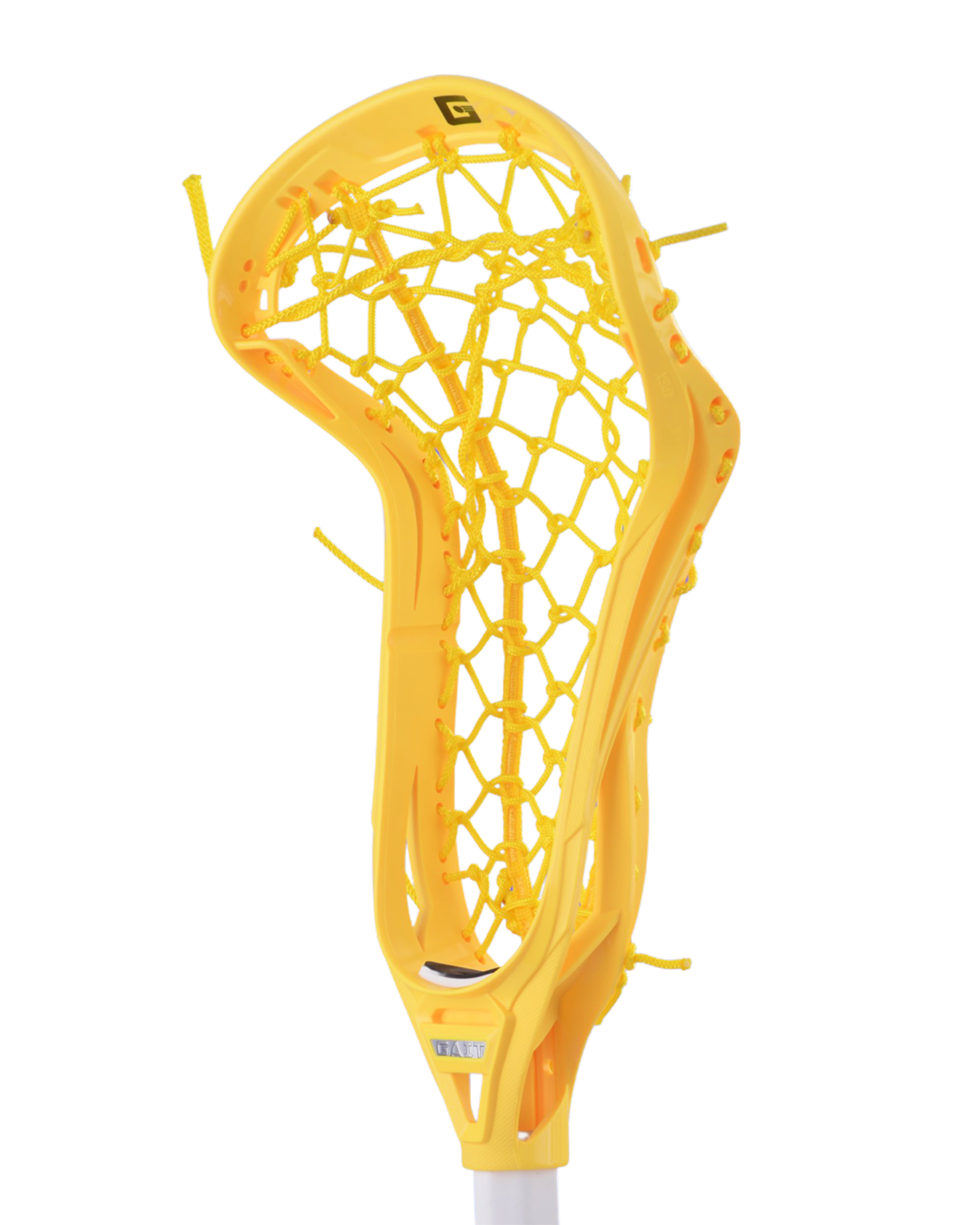 Gait Apex Women's Lacrosse Head White and Yellow / Flex Mesh Pocket