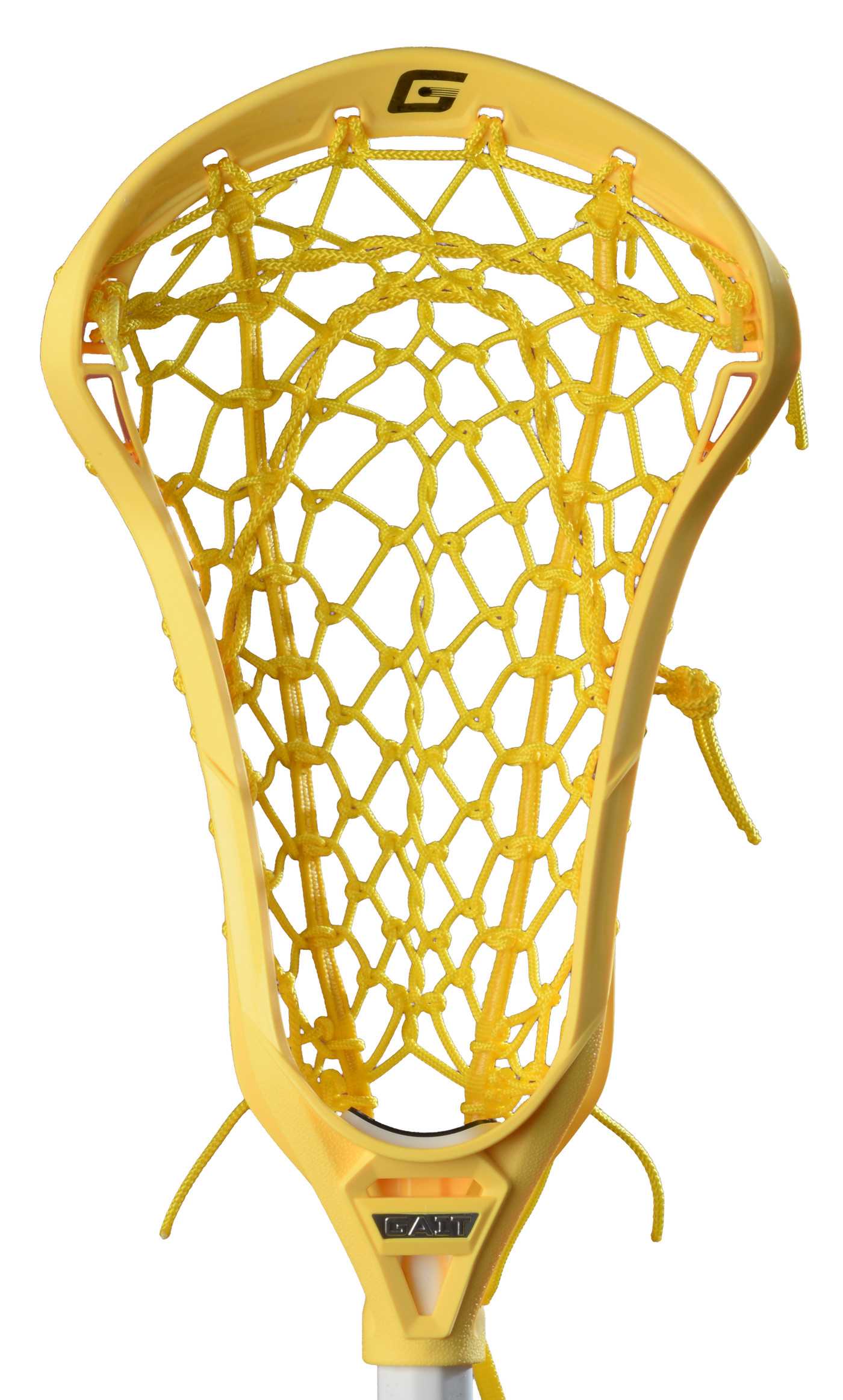 Gait Draw-M Pocket Strung Women's Lacrosse Head - White/Yellow